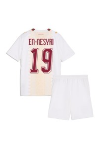 Marokko Youssef En-Nesyri #19 Jalkapallovaatteet Lasten Vieraspeliasu MM-kisat 2026 Lyhythihainen (+ Lyhyet housut)